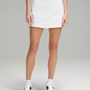 Lululemon Athletica White Pace Rival Skirt